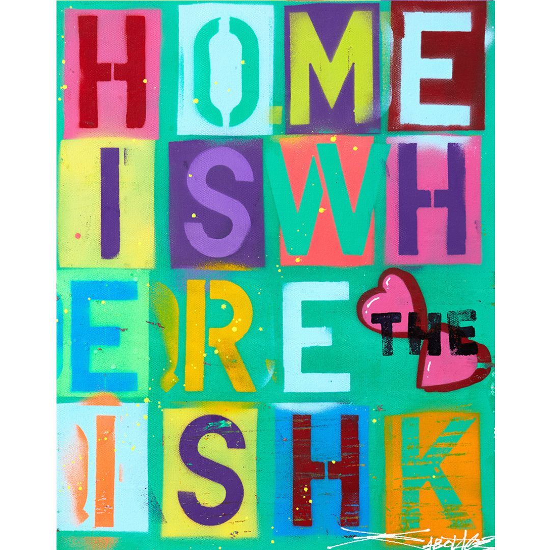 Home Is Where The Heart Is HK - Canvas Original