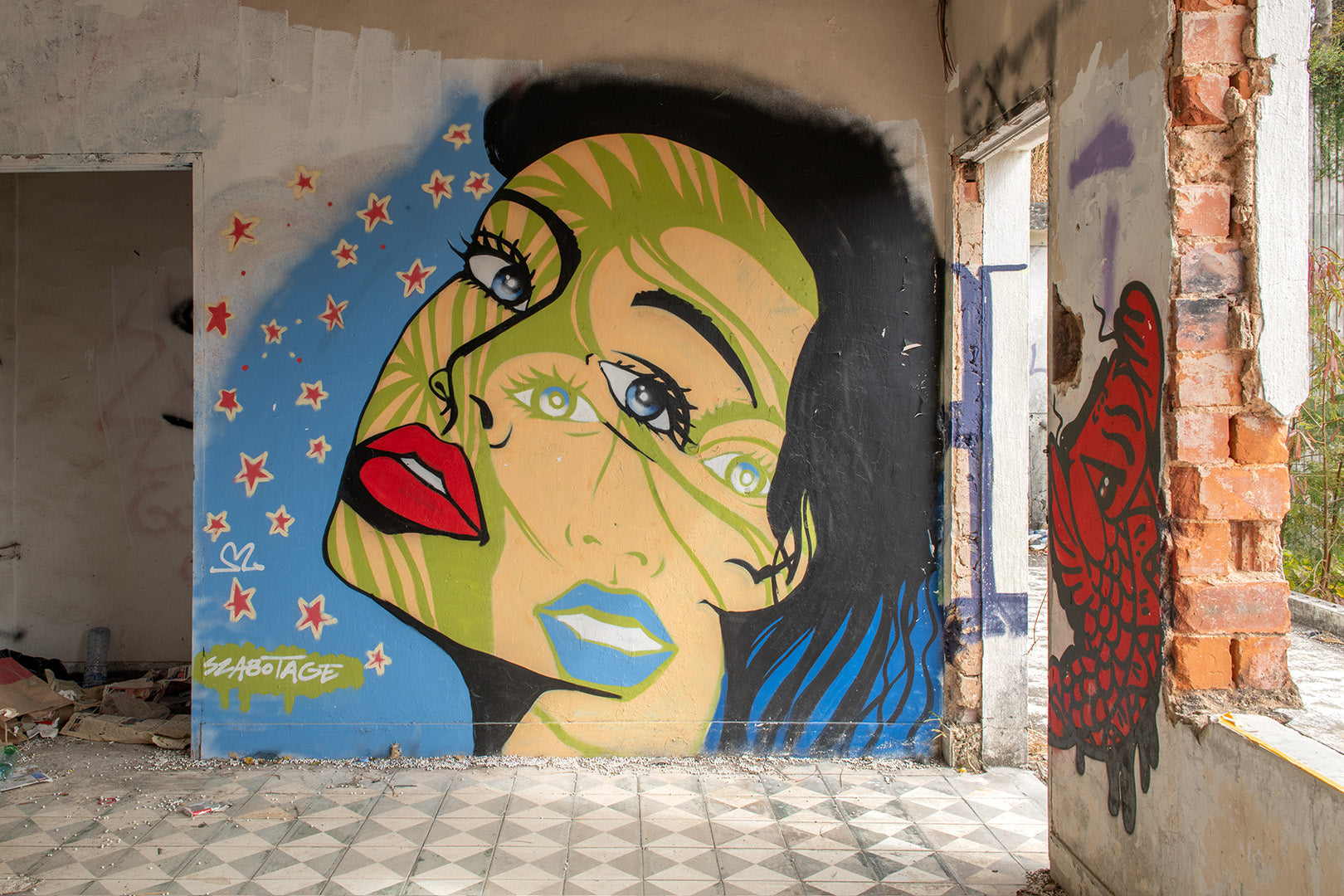 Woman Mural - Szabotage Street Art