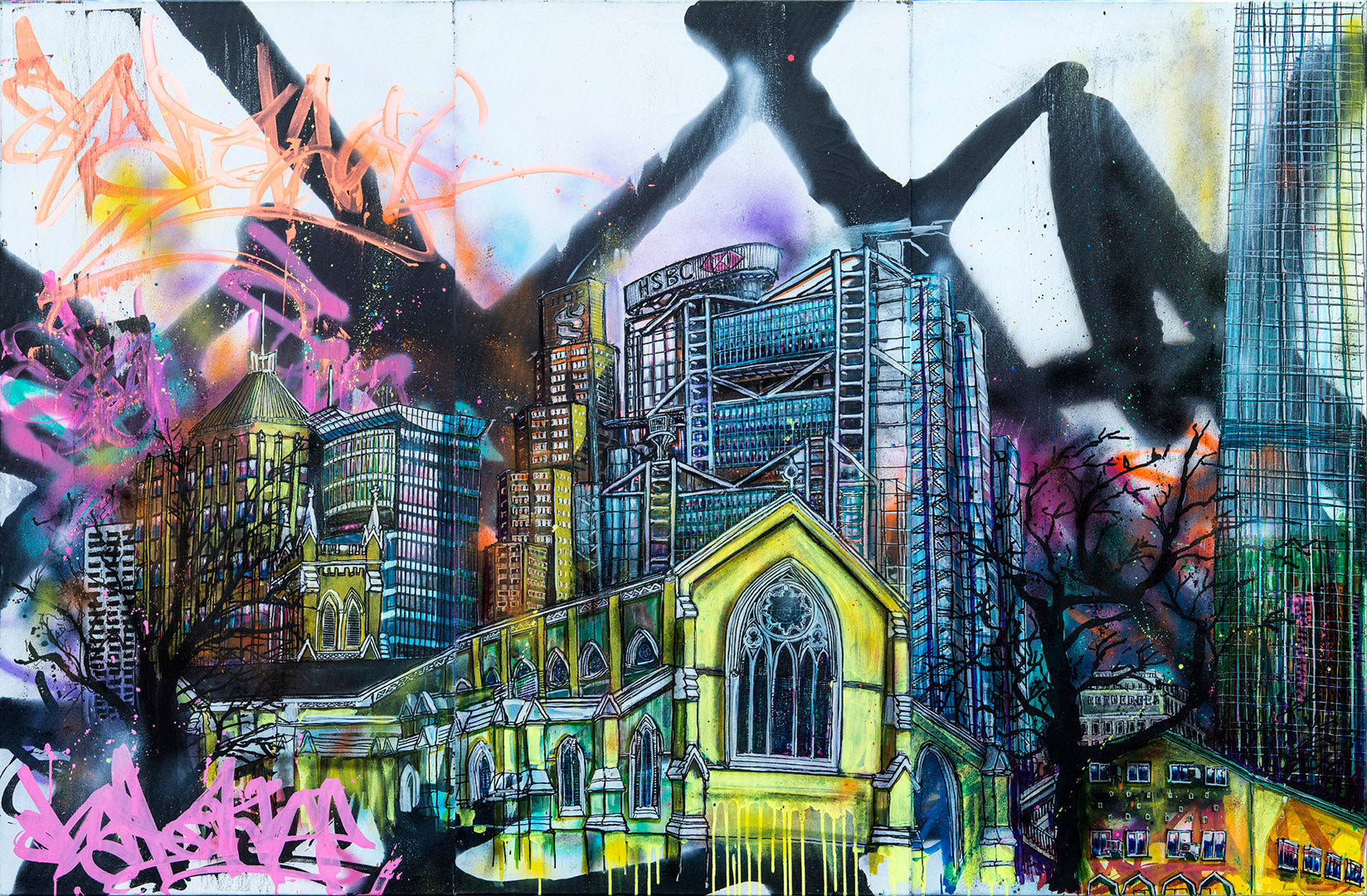 Triptic - Urban Observations Collection - 2015 - Original Artwork by Szabotage
