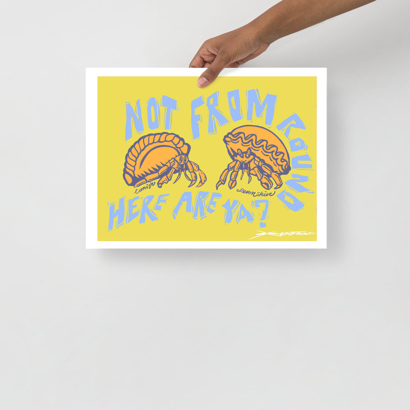 Not From Round Here - Digital Print - Crimped Quims Limited Collection