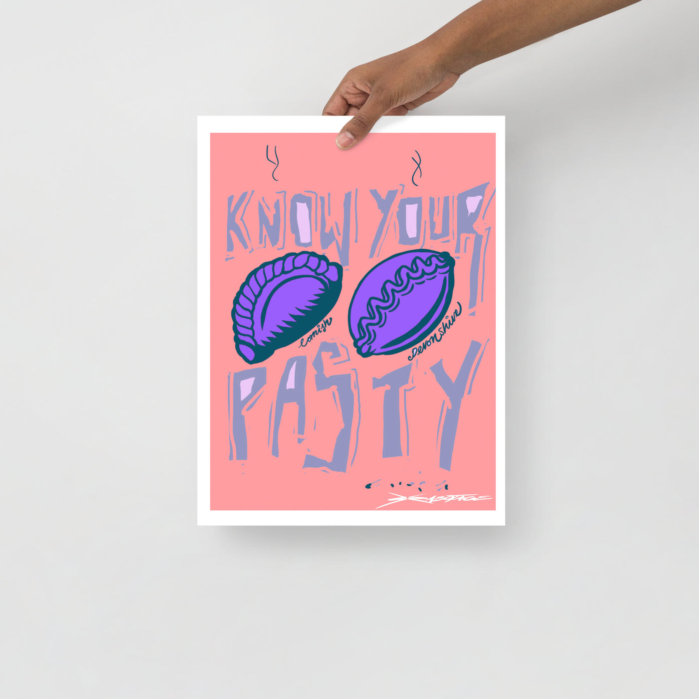 Know your Pasty - Pink - Digital Print - Crimped Quims Limited Collection
