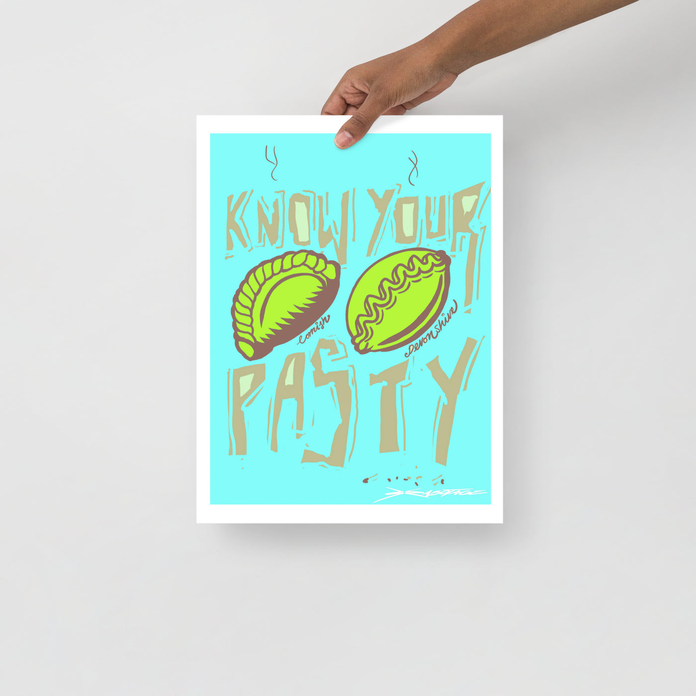 Know your Pasty - Blue - Digital Print - Crimped Quims Limited Collection