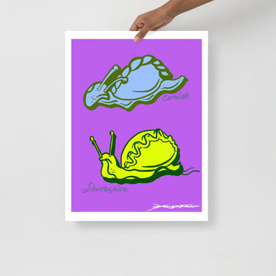 Pasty Snail - Digital Print - Crimped Quims Limited Collection