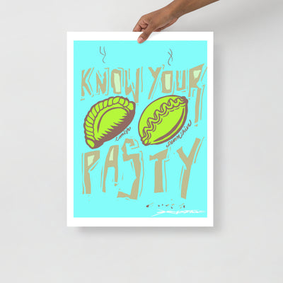 Know your Pasty - Blue - Digital Print - Crimped Quims Limited Collection