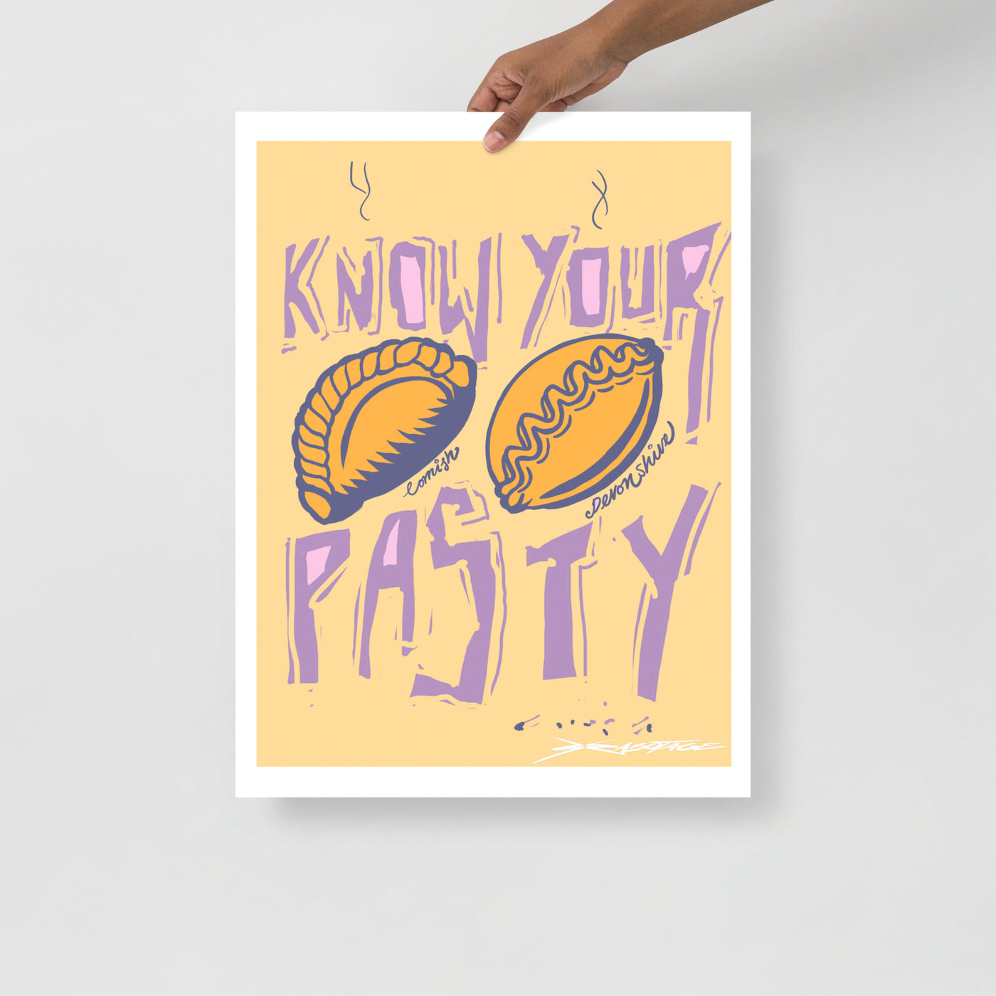 Know your Pasty - Cream - Digital print - Crimped Quims Limited Collection