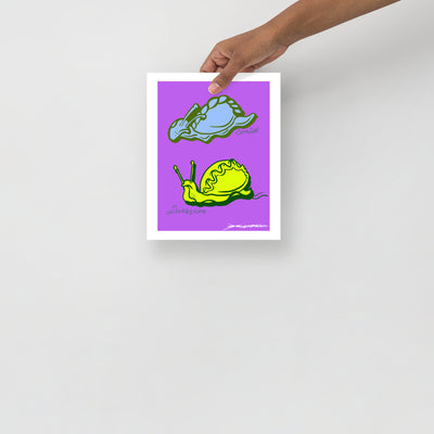 Pasty Snail - Digital Print - Crimped Quims Limited Collection