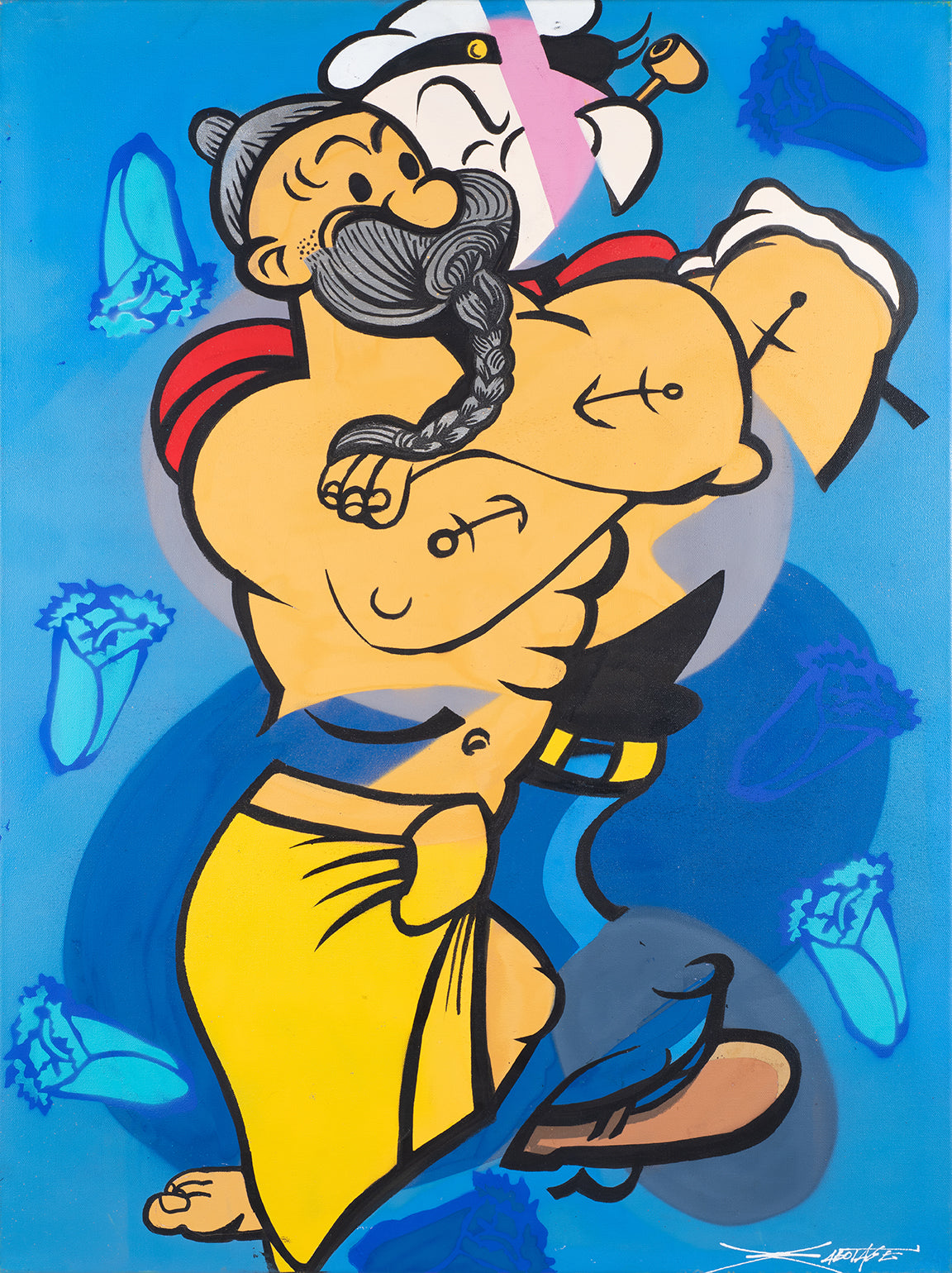 Health Guru-Popeye - Original Canvas