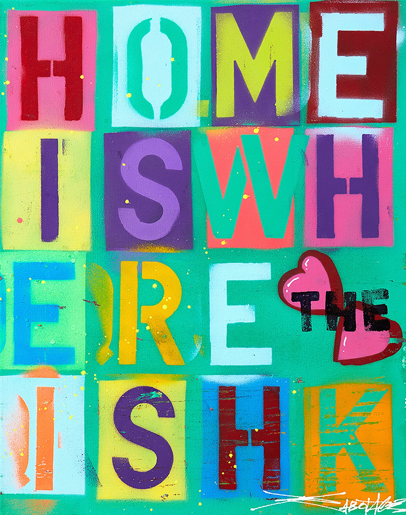 Home Is Where The Heart Is HK - Canvas Print