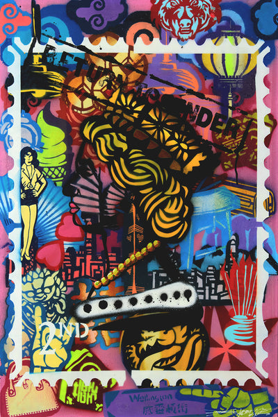 Return to Sender Pink Stamp - Canvas Print